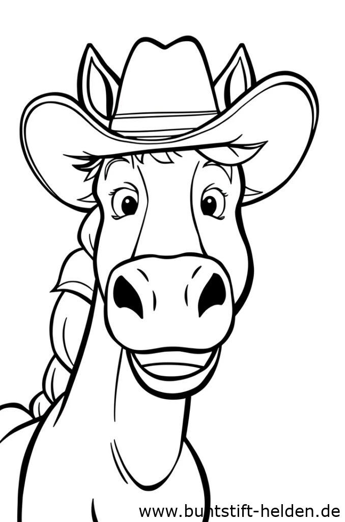 pferd mit cowboyhut 2