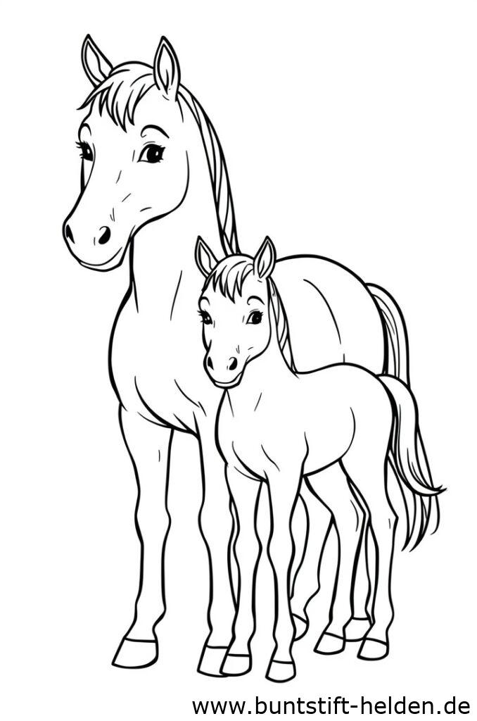 pferd mit fohlen 2