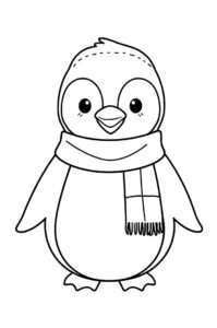 Pinguin Mit Schal