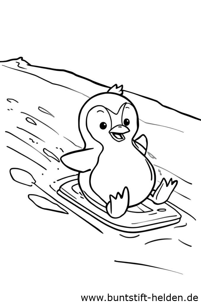 pinguin rutscht 2
