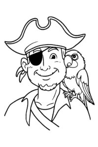 pirat mit papagei