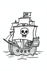 piratenschiff segelt