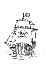 piratenschiff segelt