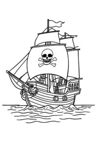 piratenschiff segelt