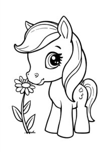 pony mit blume 2