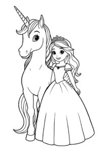 Prinzessin Mit Einhorn