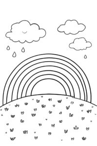 regenbogen nach regen da