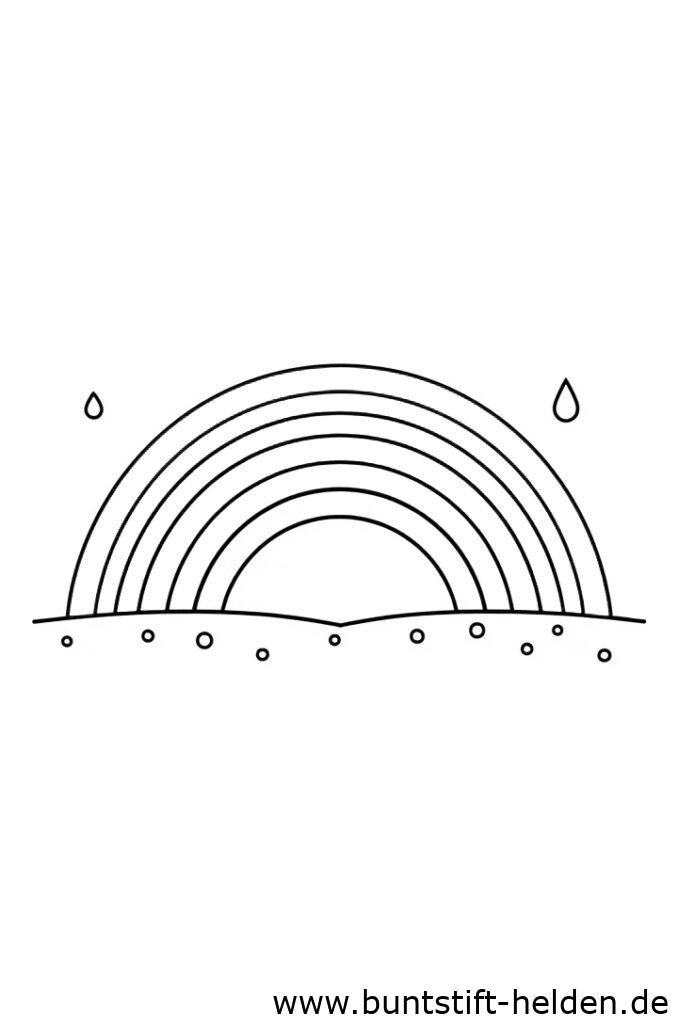 regenbogen nach regen da
