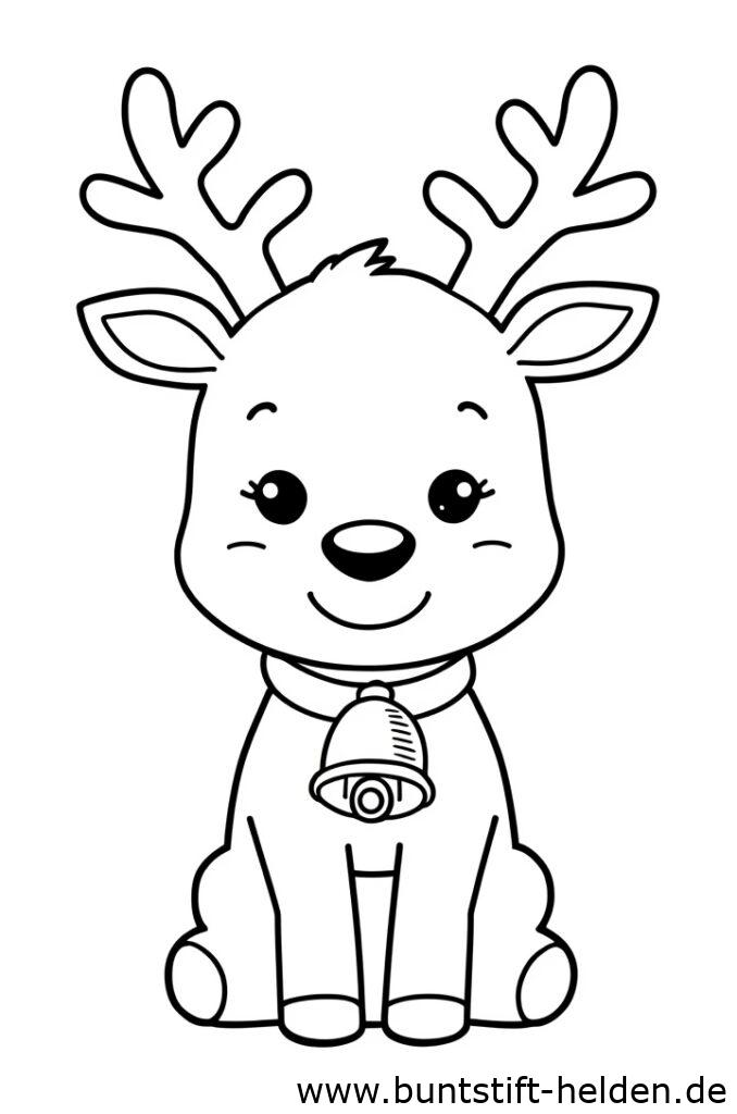 rentier mit glocke 1