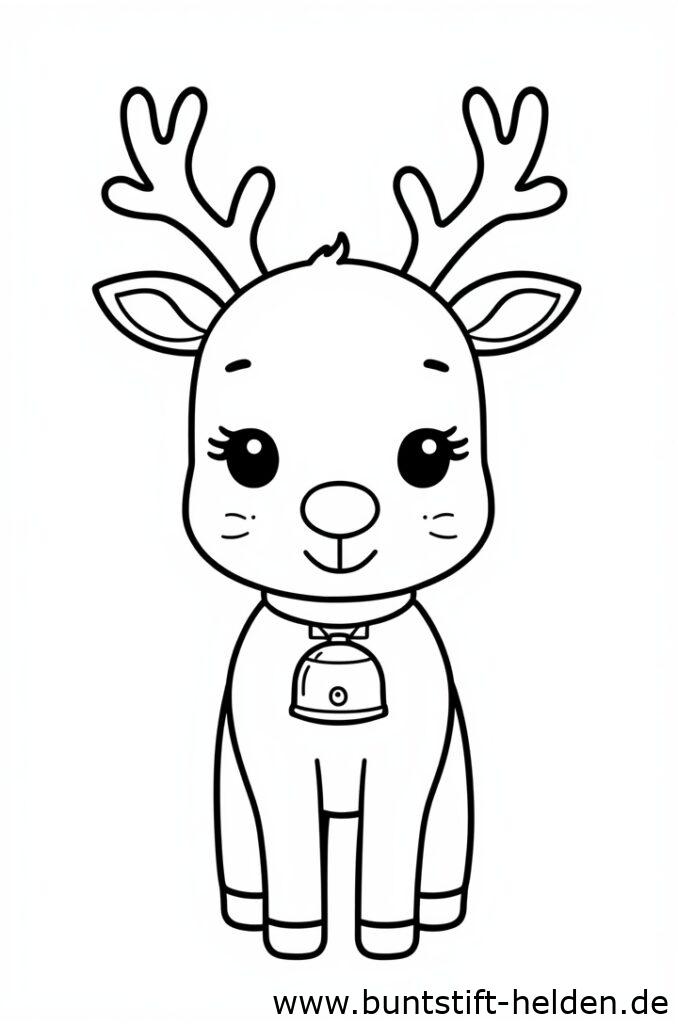 rentier mit glocke 2