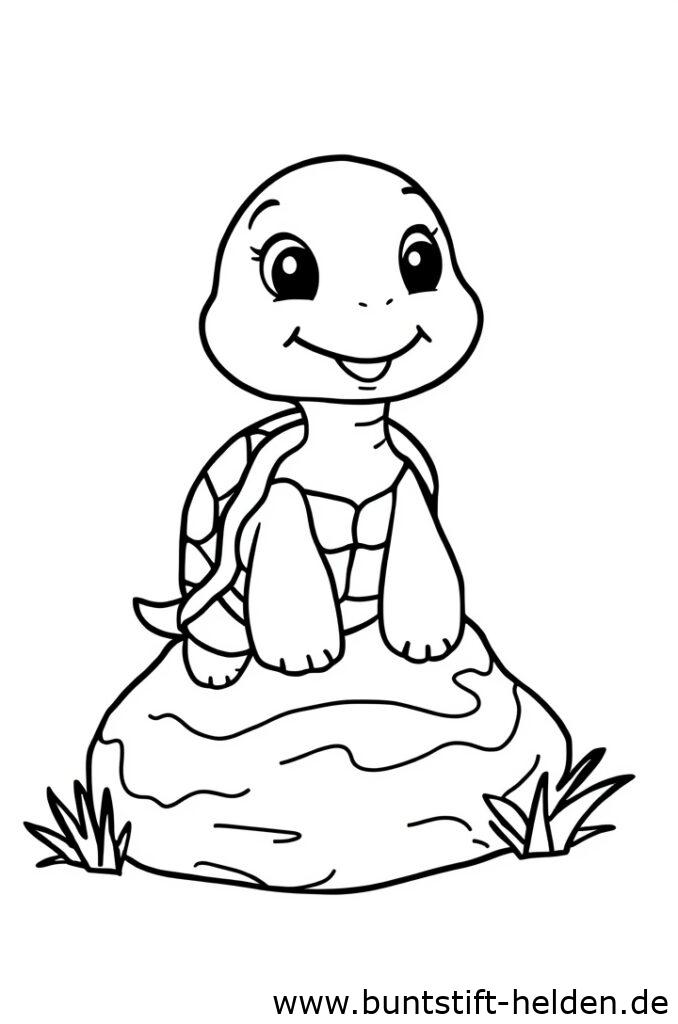 schildkroete auf stein 1