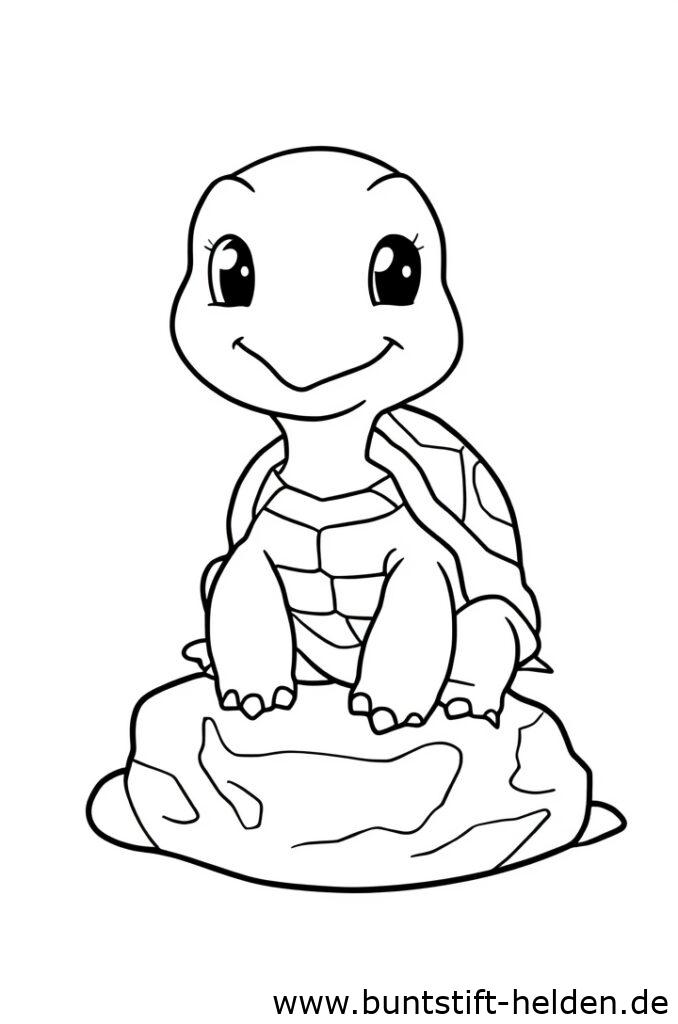 schildkroete auf stein 2