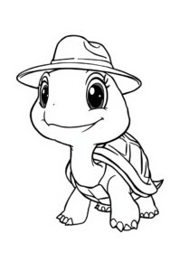 schildkroete mit hut 1