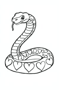 schlange mit herzmuster 1