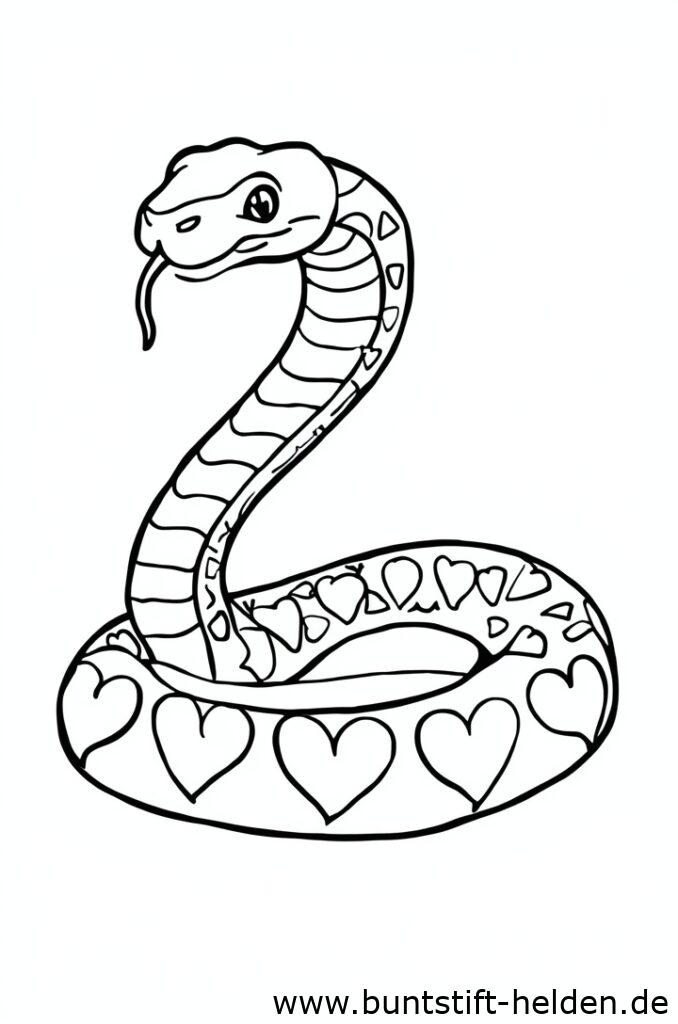 schlange mit herzmuster 1
