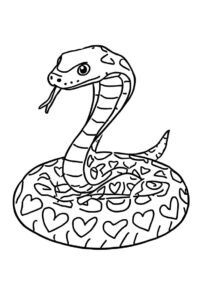 schlange mit herzmuster 2