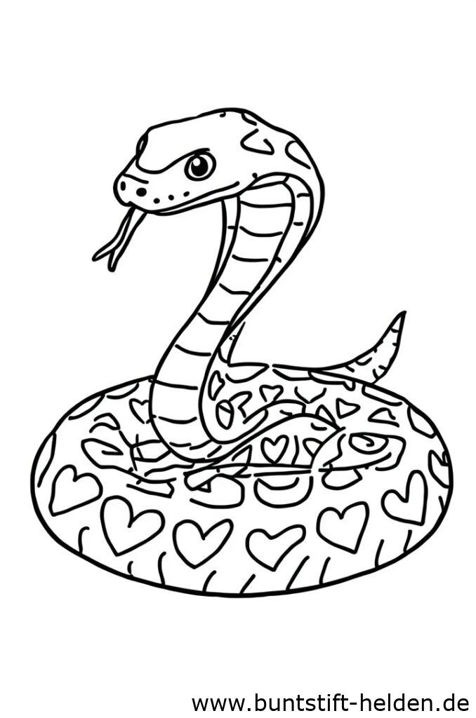 schlange mit herzmuster 2