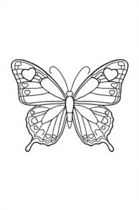 Schmetterling Mit Herzmuster