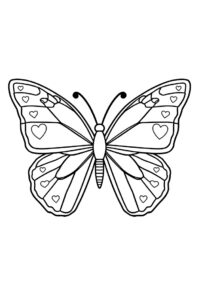 schmetterling mit herzmuster 2