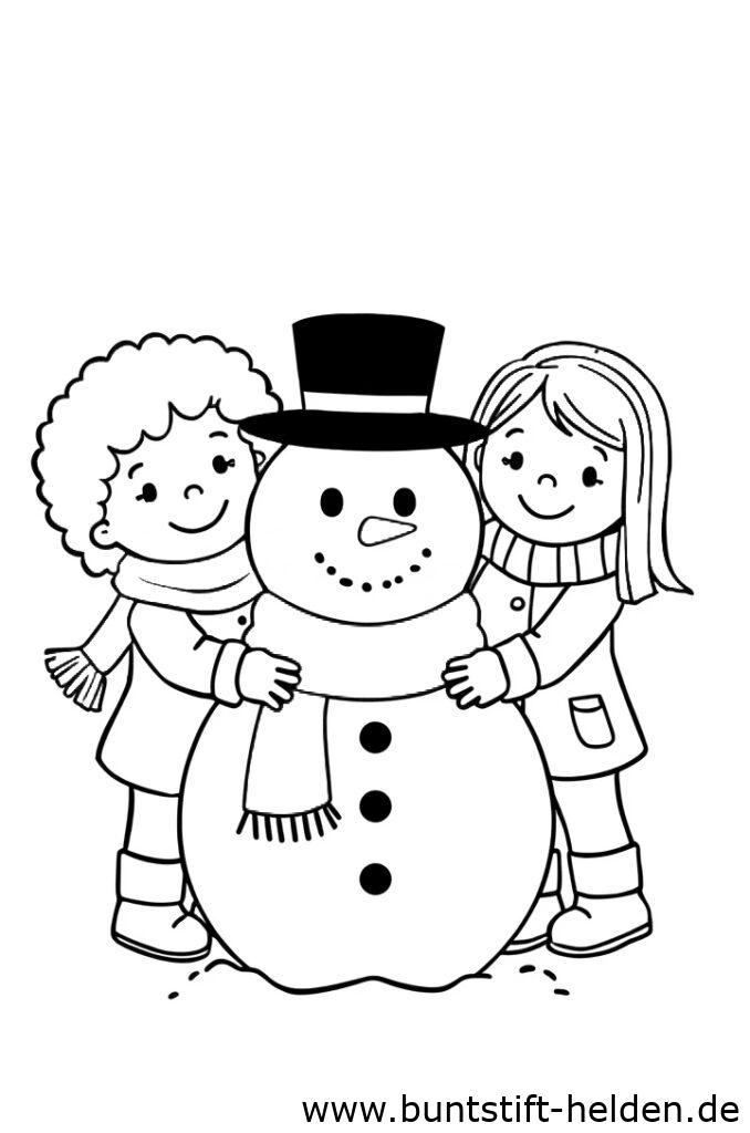 schneemann bauen da