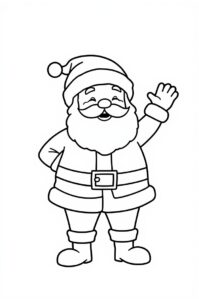 weihnachtsmann winkt 1