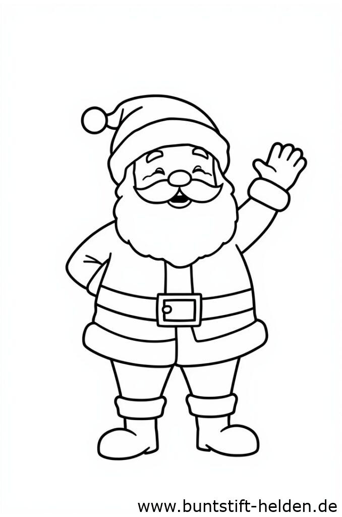 weihnachtsmann winkt 1