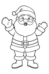 Weihnachtsmann Winkt