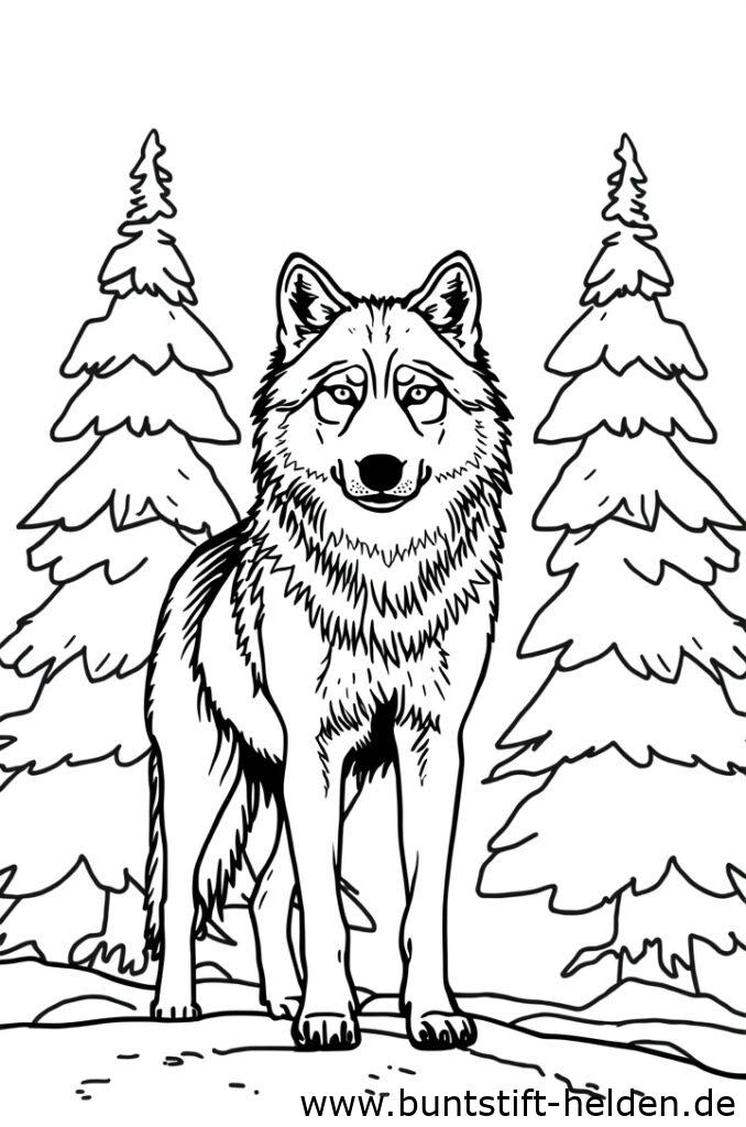 wolf im wald 1