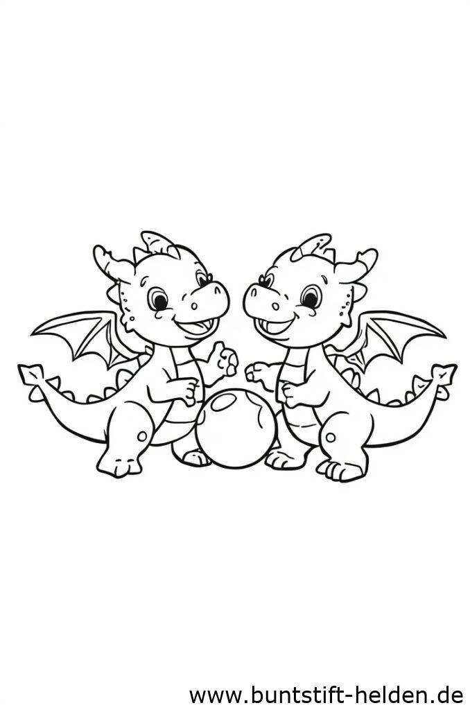 zwei drachen spielen da