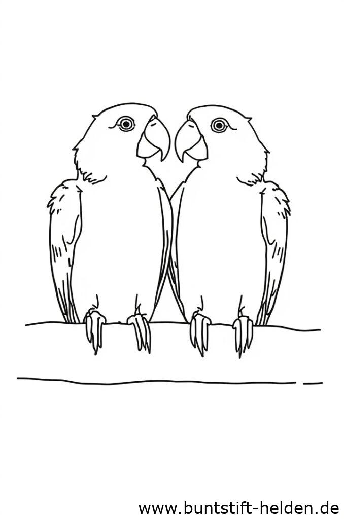 zwei papageien 1